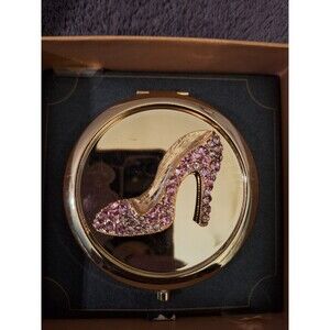 Monet‎ Jewelry Pink Heel Compact Mirror NEW